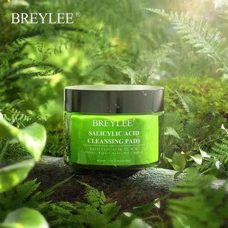 BREYLEE กรดซาลิไซลิก Cleansing Pads 40PCS น้ำมันบำรุงผมควบคุมซ่อมสิว Skincare