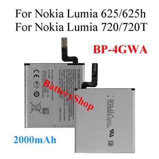 แบต แท้ Nokia Lumia 625/625h / Nokia Lumia 720/720T Battery BP-4GWA 2000mAh ประกัน 3 เดือน
