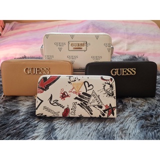 กระเป๋าสตางค์ใบยาว Guess แท้ 📌100%📌 ซิปรอบ งานตัดป้ายจาก shop