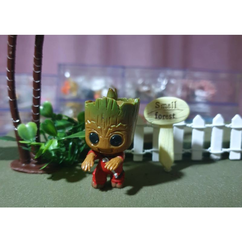 พร้อมส่งในไทย-ตุ๊กตาแต่งสวน-แต่งบ้าน-baby-groot-จิ๋ว