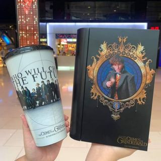 ถังป๊อปคอร์น fantastic beasts magic book