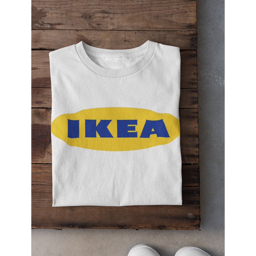 เสื้อยืด-unisex-รุ่น-ikea-edition-t-shirt-สวยใส่สบายแบรนด์-khepri-100-cotton-comb-รีดทับลายได้เลย-ไม่ยืดไม่หดไม่ขึ้นขน