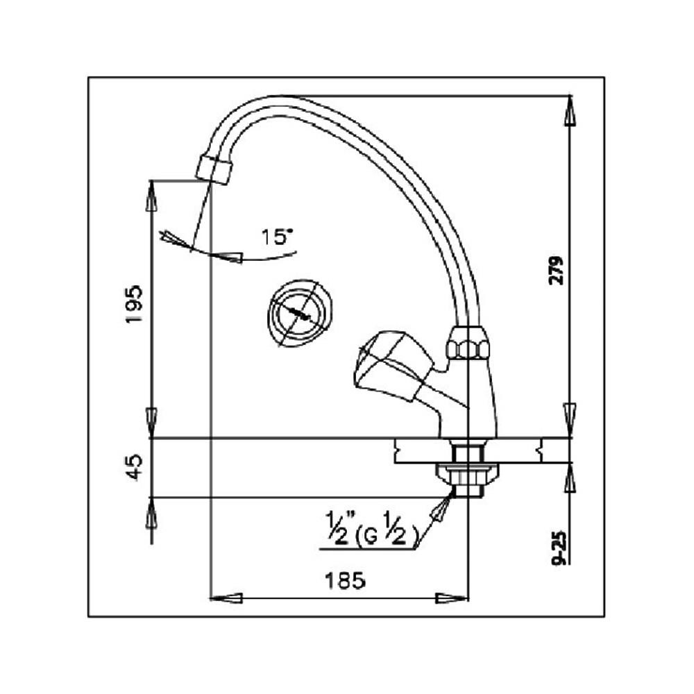 ก๊อกซิงค์-ก๊อกซิงค์เดี่ยว-เคาน์เตอร์-cotto-ct186c11-hm-ก๊อกน้ำ-ห้องน้ำ-sink-faucet-ct186c11-hm