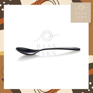 ช้อนสีดำ ช้อนเมลามีน ช้อนราคาถูก น้ำหนักเบา เกรดเอ ช้อนราคาโรงงาน ช้อนญี่ปุ่น ช้อนสวย black spoon (7016)