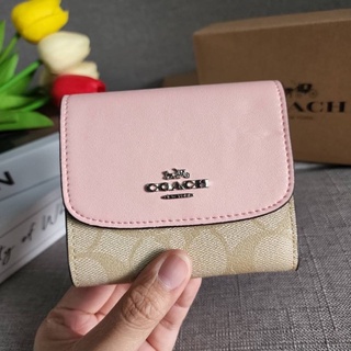 COACH F87589 SMALL WALLET IN SIGNATURE CANVAS