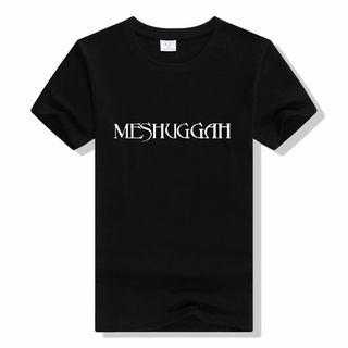 [S-5XL] เสื้อยืดแขนสั้นลําลอง พิมพ์ลายวงร็อค Meshuggah สไตล์ฮิปฮอป สําหรับผู้ชาย