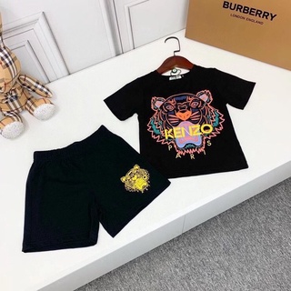 ชุดเสื้อกีฬา ผ้าฝ้าย ลายหัวสิงโต ระดับไฮเอนด์ สไตล์เกาหลี ตะวันตก แฟชั่นสําหรับเด็กผู้ชาย และเด็กผู้หญิง 2022