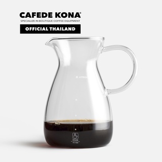 CAFEDE KONA JAPANESE COFFEE SHARING POT heat-resistant glass drip pot เหยือกกาแฟดริปทรงสูง กันความร้อน ขนาด 400ml