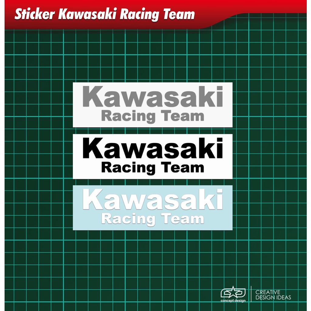 สติกเกอร์ทีมแข่งรถ-kawasaki