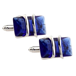 ภาพขนาดย่อของสินค้าRectangle Gemstone Cufflink Cuff Link Business Formal Mens Wedding Jewelry