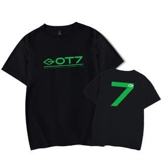 GOT7 ายก๊อตเซเว่น T-SHIRTกลุ่มนักร้องเกาหลี S-5XL พิมพ์เสื้อยืดเสื้อยืดผู้ชายเสื้อยืดผู้หญิง สีดำ สีขาว&lt;2022&gt;