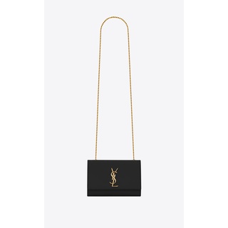 YSL Italy Shipping Saint Laurent 100% Genuine Guarantee/KATE Grain Embossed  Leather Small Chain Bag | Shopee Thailand