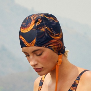 [Coralist Swimwear] หมวกว่ายน้ำ รุ่น Aye สี Night Wave (CRB14)