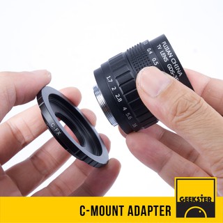 ภาพขนาดย่อของภาพหน้าปกสินค้าเมาท์แปลงเลนส์มือหมุน Fujian / Wesley / C Mount Adapter ( C-FX / C-NEX / C-m43 / C-EOS M / C-N1 Lens Adapter ) จากร้าน geekster บน Shopee