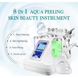 8 In 1 Water Hydro Aqua Peel Vacuum Face Pore Cleanser Oxygen Jet Facial Machine XMD6