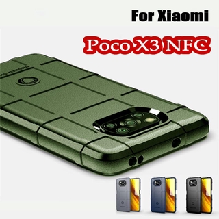 Xiaomi Poco X3 NFC Global Version Rugged Shield Silicon Case Military Heavy Duty Protect Phone Cover
