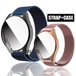 Huawei watch GT3 GT 3 46 มม. สายสแตนเลส โลหะ สร้อยข้อมือ Mialnese Band TPU ฝาครอบแบบเต็ม กันชนป้องกัน