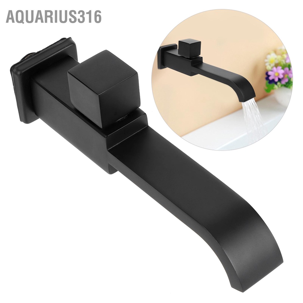 aquarius316-g1-2-ก๊อกน้ําอ่างล้างหน้า-อ่างล้างหน้า-แบบติดผนัง-ก๊อกน้ําเย็น-ก๊อกน้ํา-อุปกรณ์ห้องน้ํา-สีดําด้าน