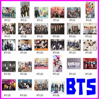 โปสเตอร์ วง BTS บีทีเอส (28แบบ) วง ดนตรี bts เกาหลี รูป ภาพ ติดผนัง สวยๆ poster 34.5x23.5นิ้ว (88 x 60 ซม.โดยประมาณ)