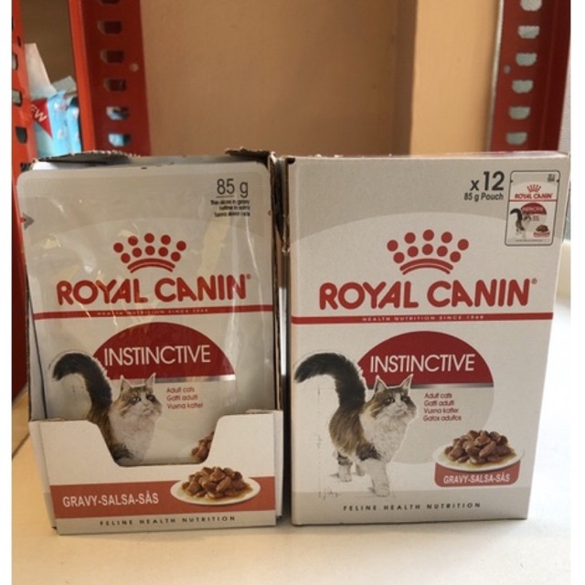 แพค12ซอง-royal-canin-instinctive-gravy-85g-อาหารเปียกสูตรควบคุมน้ำหนักสำหรับแมวโต