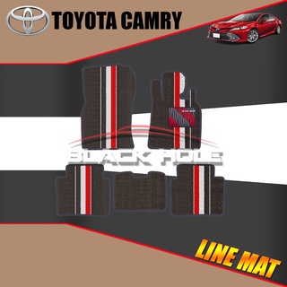 Toyota Camry &amp; HYBRID ปี 2018 - ปีปัจจุบัน Blackhole Trap Line Mat Edge (ชุดภายในห้องโดยสาร)