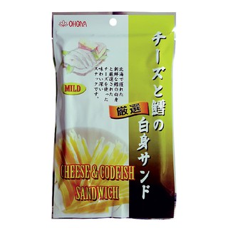 สินค้า OHGIYA ชีสแอนด์คอดฟิชแซนวิช (ปลาเส้นไส้ชีส) 45g