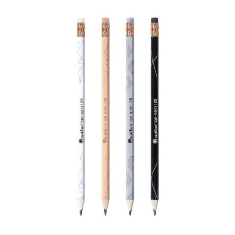 ดินสอ-quantum-ดินสอไม้-2b-ดินสอดำ-แฟนซี-qp9201-50-แท่ง-กระปุก