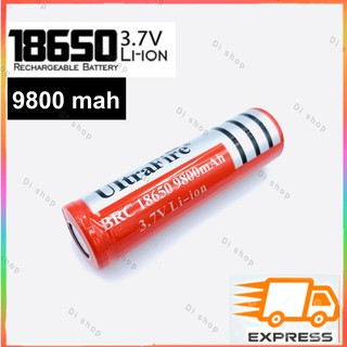 [1pcs]Ultrafire Ultrafire ถ่านชาร์ต รุ่น UltraFire 18650 3.7V 9900 mAh (สีแดง)