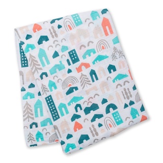 Lulujo ผ้าอ้อมมัสลินคอตตอน Cotton Muslin Swaddle - Neighbourhood