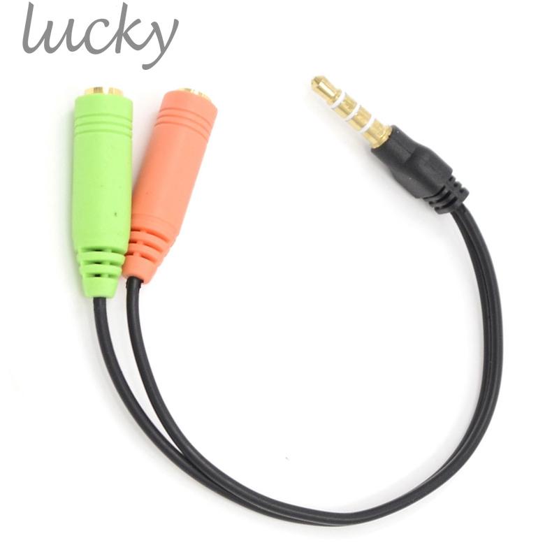 Audio Jack Adaptor Cable Combo 3.5mm Male 4 Pole to 3.5mm Female Practical  New | Shopee Thailand