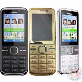 โทรศัพท์มือถือโนเกียปุ่มกด  NOKIA C5 (สีดำ) 3G/4G รุ่นใหม่2020 รองรับภาษาไทย