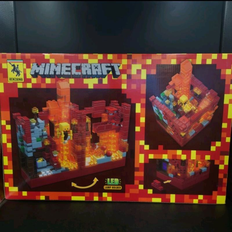 พร้อมส่ง-เลโก้-lego-มายคราฟ-minecraft-ชุด-red-dragon-renzaima-680-856-ชิ้น-ต่อไฟ-led-ได้-สวยสุดๆเลยค่ะ