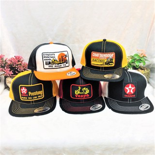 หมวกแนววินเทจตาข่าย Snapback HIPHOP เต็มใบ Cap ใส่ได้ทุกเพศทุกวัยผู้ชายและผู้หญิง