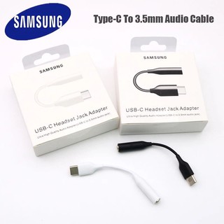 สายแปลงหูฟัง แท้ SAMSUNG  Adapter Type-C to 3.5mm.  ใช้ได้หลายรุ่น เช่น Note20  Note10/A80/S20/S20+/S10lite/A60/a6s/S10