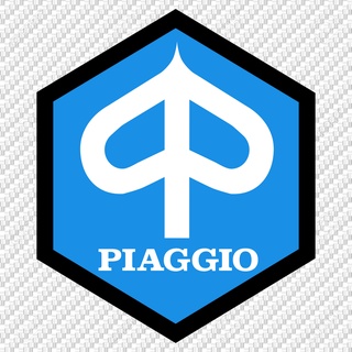 สติกเกอร์  pvc กันน้ำ โลโก้ PIAGGIO ขนาด 8 x 9.5 cm  ราคาชิ้นละ 19 บาท