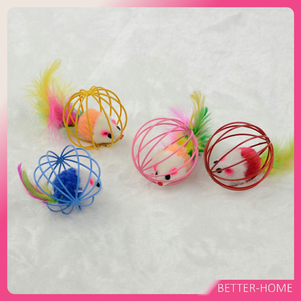 ลูกบอลกรงหนู-ของเล่นน้องแมว-น้องหมา-ของเล่นแมว-สามเหลี่ยม-cat-toy