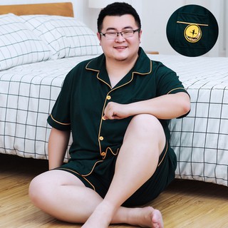 ภาพหน้าปกสินค้าชุดนอนผู้ชายไซส์ใหญ่ ชุดนอนผู้ชายอ้วน สีเขียวเข้ม แขนสั้น-ขายาว ที่เกี่ยวข้อง