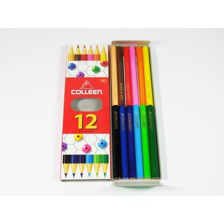 ดินสอสี 2 หัว 12 สี  No.787 คอลลีน