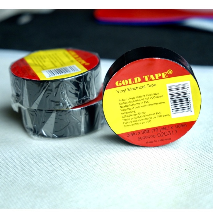 เทปพันสายไฟ-สีดำ-gold-tape-มีเก็บปลายทาง-ขนาด-3-4-x-30-ฟุต-หนา-0-005-แพ็ค-10-ม้วนถูกกว่า