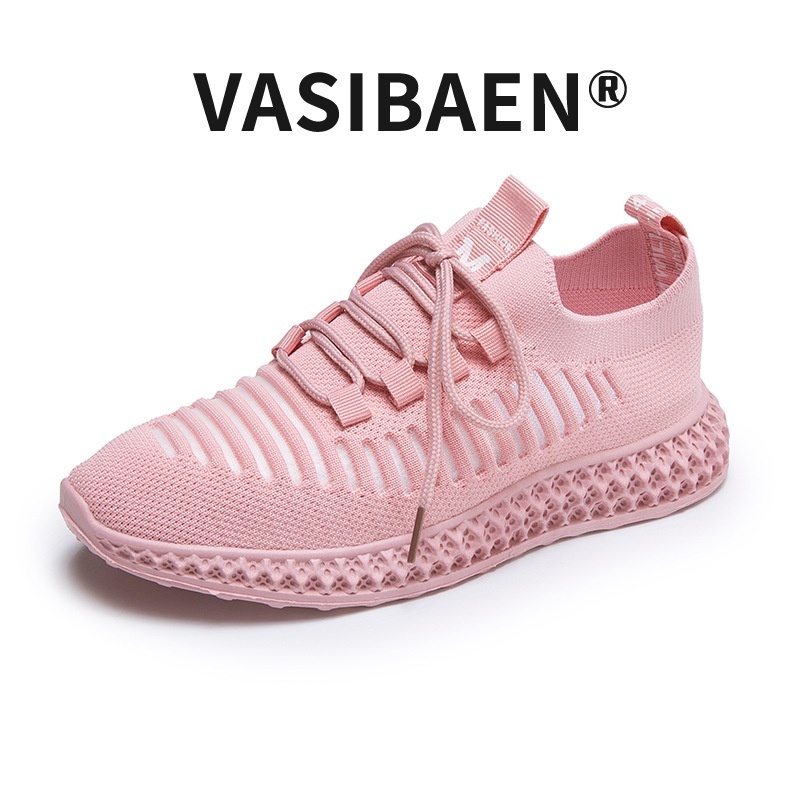 vasibaen-รองเท้าผ้าใบสตรีตาข่ายระบายอากาศรองเท้าลำลองแบนไม่ลื่น