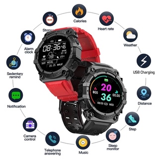 นาฬิกาข้อมือสมาร์ทวอทช์ เชื่อมต่อบลูทูธ กันน้ํา หน้าจอสัมผัส เหมาะกับการเล่นกีฬา ฟิตเนส สําหรับผู้ชาย และผู้หญิง Android Ios FD68S