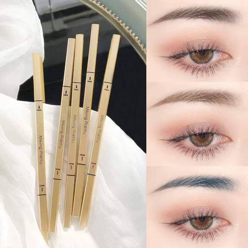 mking-pretty-double-fine-eyebrow-pencil-ดินสอเขียนคิ้วกันน้ำ-2-in-1-หัวเรียวเล็ก-มีแปรงปัดคิ้วในตัว