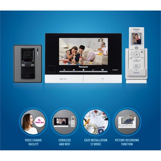 VL-SW274BX Panasonic Wireless VDO Intercom วีดีโออินเตอร์คอมแบบไร้สาย  (Monitor+Wireless Handset+Door Station)