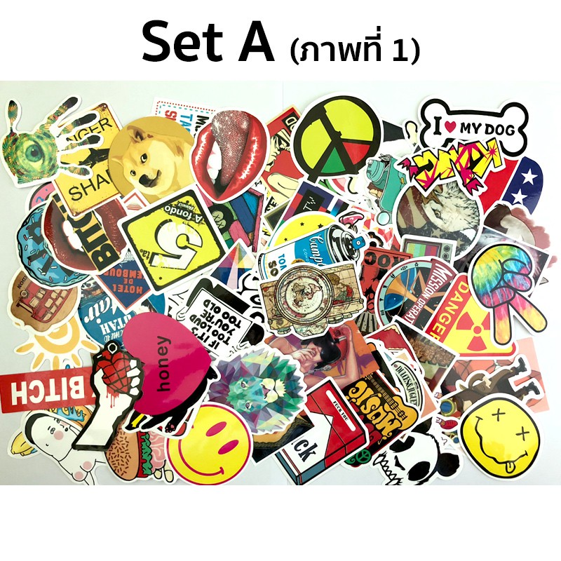 ชุด-sticker-ติดกระเป๋าเดินทาง-notebook-รถ-ตู้-ฯลฯ