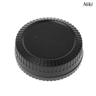 ภาพหน้าปกสินค้าNiki Rear Lens Body Cap Camera Cover Anti-dust Protection Plastic Black for Fuji Fujifilm FX X Mount ซึ่งคุณอาจชอบสินค้านี้