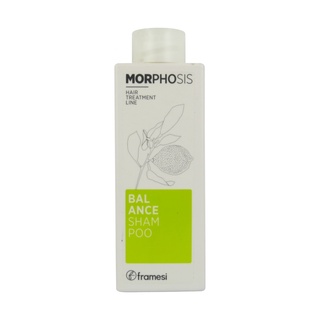 Framesi Morphosis Balance Shampoo 250ml แชมพูสำหรับผมมัน ขจัดน้ำมันส่วนเกิน ลดอาการคันและระคายเคืองของหนังศรีษะ ด้วยสารส