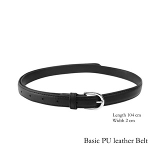 LR-TACTICAL เข็มขัดตำรวจ cpjgirlxx | พร้อมส่ง Basic PU leather Belt (black) new เข็มขัดหนังpu