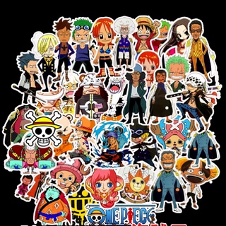 [Beautyupyang] สติกเกอร์ ลายการ์ตูนอนิเมะ One Piece Luffy สําหรับติดตกแต่งรถยนต์ แล็ปท็อป สเก็ตบอร์ด กระเป๋าเป้สะพายหลัง 50 ชิ้น