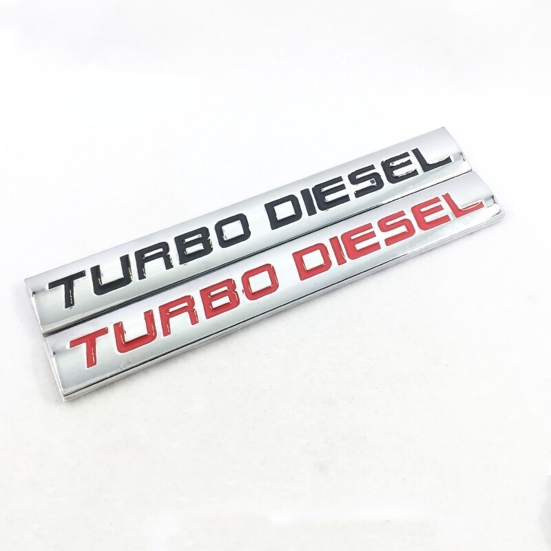 สติกเกอร์โลหะ-ลายโลโก้ตัวอักษร-turbo-diesel-สําหรับติดตกแต่งรถยนต์-รถบรรทุก-จํานวน-1-ชิ้น