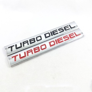 สติกเกอร์โลหะ ลายโลโก้ตัวอักษร TURBO DIESEL สําหรับติดตกแต่งรถยนต์ รถบรรทุก จํานวน 1 ชิ้น